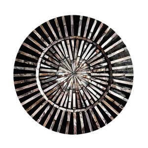 Set de table rond en coquille de MOP Island Breeze pour événements sur le thème tropical et accents décoratifs exotiques pour la maison - Product Image 1