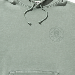 Sweat-shirt à capuche vert clair surdimensionné pour homme, coupe classique, en molleton de coton, avec poche avant, vêtement décontracté pour l'automne - Product Image 2