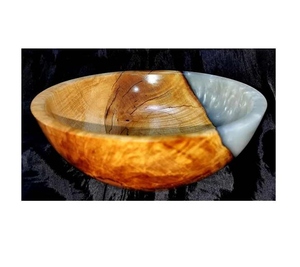Latest Design Wood and Resin Eco-Friendly American Style Fruit/Salad Bowl <b>Dinnerware</b> Handmade Decorative - Product Image 5