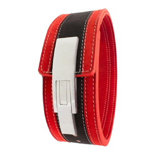 Cinturón de Levantamiento de Pesas Unisex Ajustable Antideslizante de Cuero Vacuno al por Mayor para Entrenamiento de Gimnasio y Fisicoculturismo con Cierre de Palanca - Product Image 3