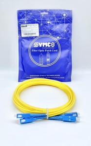 สายแพทช์ไฟเบอร์ออปติกเกรดเน็ตเวิร์ค SYMCO SC/UPC-SC/UPC-SM-DX-3.0-5M-2 แบบดูเพล็กซ์  ปลอกหุ้มสีเหลือง โหมดเดี่ยว - Product Image 5