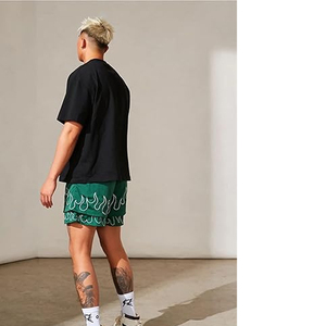 Pantalones Cortos Retro Personalizados al por Mayor para Hombre, de Poliéster Estampado Vintage, con Cierre de Cordón en la Cintura Media - Product Image 6