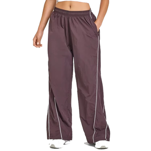Pantalon skinny pour femme, couleur unie, coupe ajustée, taille élastique, décontracté, pour l'automne, avec nœud plat en dentelle, taille haute, respirant - Product Image 4