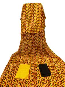 Ensemble Dirac allemand avec Gogra Garbasar assorti, tissu en mousseline de haute qualité, jacquard, vêtements et accessoires écologiques pour l'extérieur - Product Image 5