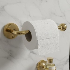 Porte-papier toilette élégant en or pour salle de bain, support mural pour rouleau de papier toilette, fabricant OEM, fournisseur en gros - Product Image 1
