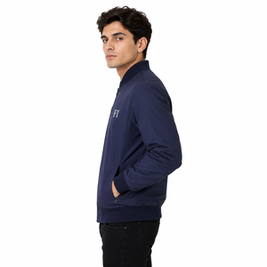 Blouson Bomber Chaud pour Homme – Vente en Gros, Fermeture Éclair Frontale, Col et Poignets en Tricot Côtelé – Veste Décontractée d'Hiver – Fabricant et Fournisseur OEM de Vestes pour Homme - Product Image 2