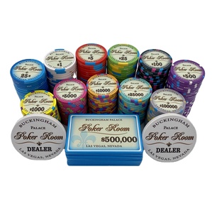 Jetons de Poker en céramique professionnels entièrement personnalisables, 10g et 40MM, avec couleur et logo personnalisés - Product Image 1