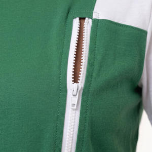 Camiseta de Maternidad de Manga Corta Verde y Blanca para Mujer, 100% Poliéster, Prenda Ligera y Transpirable para Verano - Product Image 5