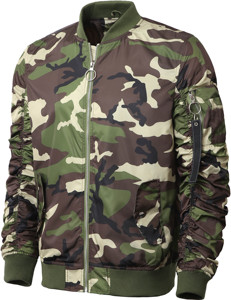Unique Design <b>Long</b> Sleeve <b>Men's</b> Stand Collar Bomber <b>Jacket</b> Premium Quality Breathable Eco-Friendly Windproof Casual Wear - Product Image 2