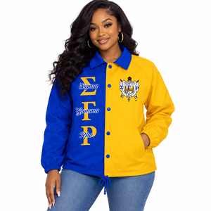 Veste Femme Sigma Gamma Rho – Manteau Décontracté et Élégant Personnalisable avec Broderie – Vêtement de Sororité Tendance et Confortable – Vente en Gros - Product Image 1