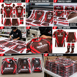 เสื้อฟุตบอลทีมชาติ ชุดทีมฟุตบอลแบบกำหนดเอง ชุดฟุตบอลชาย แห้งเร็ว สีสัน โลโก้ - Product Image 5