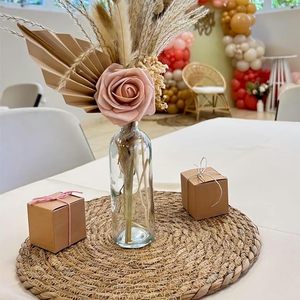 Mantel Individual de Pasto Marino Natural Tejido a Mano de 5mm de Grosor, Estilo Bohemio, para Comedor, Cocina, Decoración del Hogar, Proveedor Mayorista - Product Image 6