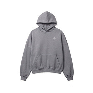 เสื้อฮู้ดดี้ผู้ชายไซส์ใหญ่ ผ้าคอตตอนฟลีซ ทรงหลวม ไหล่ตก รับผลิตแบรนด์ส่วนตัว - Product Image 4
