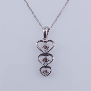 Collier pendentif en diamant naturel brun 0,29 carats pour femme en argent sterling 925, chaîne de 18 pouces, taille ronde (couleur fantaisie, P2 Cla - Product Image 3