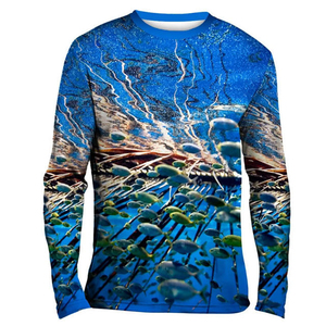 Chemise de pêche éco-responsable anti-UV en tissu respirant, impression de logo personnalisé, commande en gros OEM, livraison rapide mondiale - Product Image 2