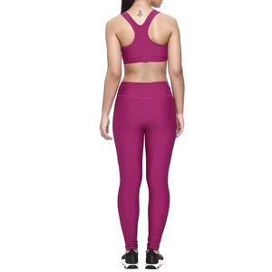 New Arrival Women's High Quality Yoga Set Comfortable Custom Plain Fitness Wear with Waterproof <b>Shorts</b> Available at Length - Product Image 2