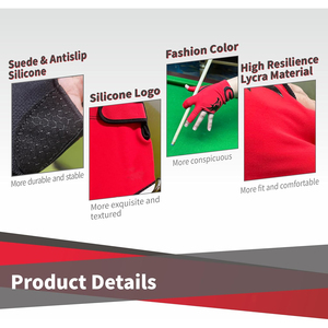 Guantes Profesionales de Snooker para Mano Izquierda y Derecha, con Malla Transpirable en la Parte Posterior y Palma de Cuero Liso, para Deporte de Billar - Product Image 4