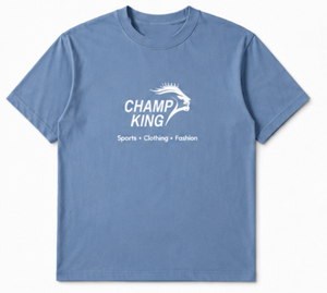 เสื้อยืดแขนสั้นผู้ชายแชมพ์คิงทรงปกติลำลอง - Product Image 3