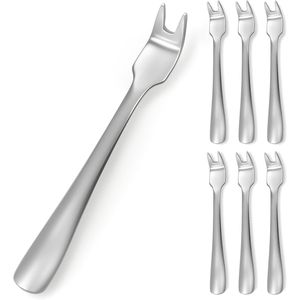 Professional Stainless Steel 6-Pack <b>BBQ</b> Skewer Meat Remover Forks Elegant Mess-Free Kebab Release Tools with Heat Resistance - Product Image 1