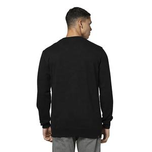 เสื้อสเวตเตอร์คอกลมผ้าฝ้าย100% ปักโลโก้ได้ตามต้องการเสื้อสเวตเตอร์แบบสวมหัวเปิดไหล่ตกเสื้อสเวตเตอร์ขนแกะสีทึบสำหรับฤดูหนาว - Product Image 3