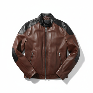 Vestes en cuir pour hommes très vendues, veste en cuir véritable de haute qualité, prix de gros - Product Image 1