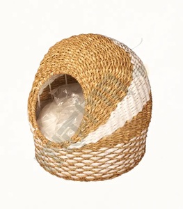CAMA DE RATÁN HECHA A MANO PARA PERROS Y GATOS AL POR MAYOR - Product Image 3