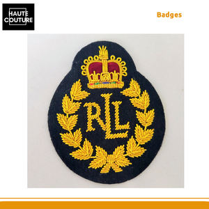 Badge de marque personnalisable fait main de 8 x 6 cm avec feuilles d'or/couronne/lettres de marque, provenant d'un vendeur indien de premier plan - Product Image 6