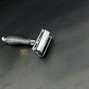 Double Edge Safety <b>Razor</b> Stainless Steel Manual Shaving <b>Razor</b> Luxury Barber Wet Shave <b>Razor</b> for <b>Men</b> Professional Grooming Tool - Product Image 1