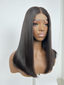 Perruque Lace Front en Cheveux Humains Vierges Remy à Cuticules Alignées pour Femmes Noires, Personnalisable, Colorée, Densité 180% - Product Image 6