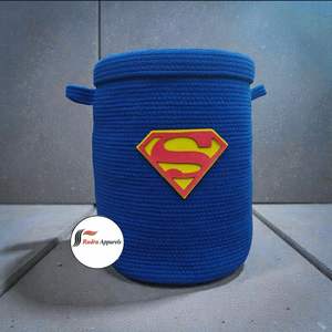 Cesto de Ropa Plegable de Algodón, Duradero, Sostenible y Moderno, de Gran Capacidad, Diseño que Ahorra Espacio, Multiusos, con Tapa Reutilizable - Product Image 1