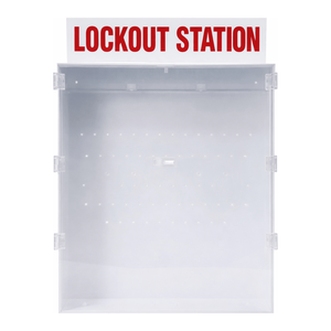 Estación de bloqueo cerrada grande Brady con puerta transparente para almacenamiento industrial LOTO - Product Image 1