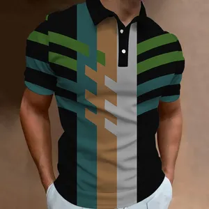 Polo de Manga Corta para Hombre, Diseño Personalizado, Casual, Tallas Grandes, Algodón Transpirable, Antiencogimiento, Diferentes Estilos de Forro - Product Image 4