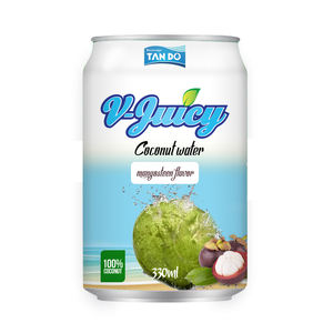 Boisson à l'eau de coco V-Juicy 330 ml, saveurs mangoustan, mangue, pomme verte, mandarine, raisin, en canette aluminium, fournisseur OEM - Product Image 6