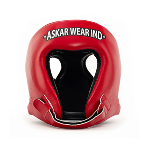 Protège-tête de boxe Askar Wear Ind Red PU, équipement d'entraînement protecteur, utilisable toute l'année - Product Image 1