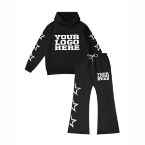 Vêtements pour bébés automne-hiver, ensembles de survêtements évasés, couleur unie, manches longues, 100% coton, épais, ensembles de vêtements pour enfants, tailles plus grandes, survêtements - Product Image 6