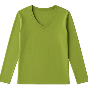Camiseta de Mujer de Alta Calidad, 100% Algodón, Cuello en V, Manga Corta, Transpirable, Casual, de Secado Rápido, Precio al por Mayor, Todas las Tallas Disponibles - Product Image 6