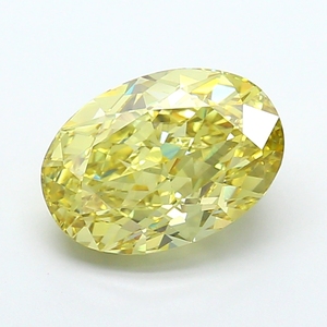 เพชรรูปไข่ทรงแฟนซีสีเหลืองเข้ม คุณภาพเยี่ยม ผลิตในห้องปฏิบัติการ ได้รับการรับรองมาตรฐาน CVD สำหรับการสร้างสรรค์เครื่องประดับหรูหราแบบสั่งทำพิเศษ - Product Image 1