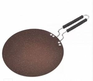 Easy Clean Flat Cooking Tawa <b>Pan</b> Thick Bottom Tawa for Even Heat Cooking Rust Proof <b>Cast</b> Iron Tawa for Long Use - Product Image 3