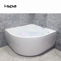 Baignoire de massage triangulaire moderne en acrylique autoportante IZE 120 pour hôtels et villas