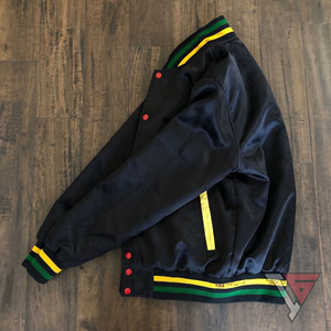 Vestes personnalisées avec le nom de l'équipe, veste de style Letterman noire, logo Pro Standard Varsity, veste entièrement boutonnée - Product Image 3