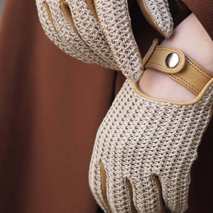 Gants de conduite pour hommes Wolson Industry, style tendance, cuir véritable, vente en gros, gants de conduite pour voiture unisexes, produit de haute qualité - Product Image 3