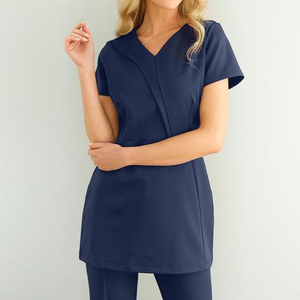 Tunique de Salon OEM pour Esthéticiennes, Coiffeuses, Thérapeutes, Spa, Soins de Santé, Haut Respirant Unisexe, Logo Personnalisé, Uniformes de Luxe pour Spa - Product Image 3