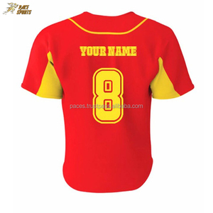 Vente en gros Maillot de baseball personnalisé respirant avec étoiles et rayures Vêtements de sport personnalisés pour équipe t-shirts sublimés - Product Image 2