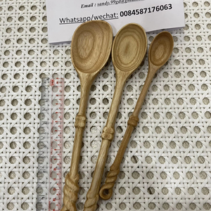 Espátula de Madera Rústica/ Juego de Utensilios de Cocina de Madera - Vajilla Clásica de Madera, Cuchara para Sopa, Utensilios de Cocina de Madera - Product Image 6