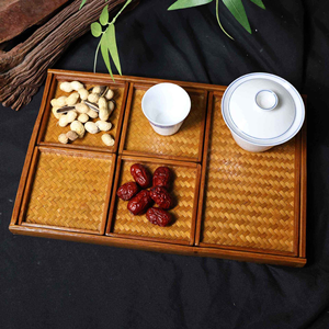 Bandeja de Té de Bambú Sólido Estilo Japonés Hecha a Mano, Sostenible para Uso en Cocina y Escritorio, Ceremonia y Servicio de Té Zen - Product Image 5