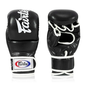 Guantes de MMA con Dedos Abiertos, Guantes de Entrenamiento de Cuero, Acolchado de Espuma de Alta Densidad que Brinda Excelente Protección para los Nudillos y la Cabeza AI-MG-922 - Product Image 4