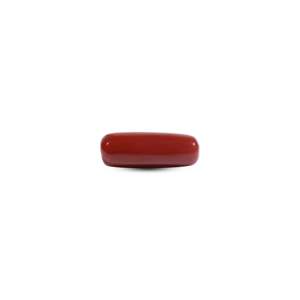 Natural Faceted Red Coral Loose Gemstone 7.5 Carat 6mm for Fine Jewelry - Product Image 2