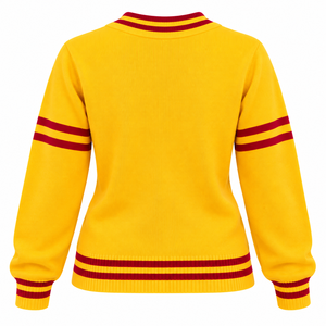 Suéter de Punto con Cuello en V Versátil para Mujer, Marca PDK, Cómodo para Atuendos Casuales y Uso Diario - Product Image 4