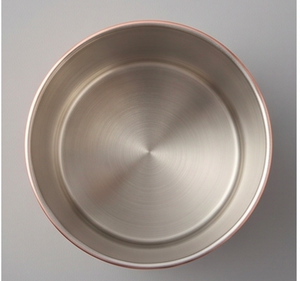 Conteneur alimentaire rond en cuivre avec couvercle, design minimaliste, rangement pour épices, 1 couche, finition polie, pour la maison et la cuisine - Product Image 3