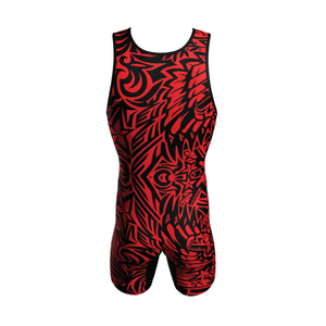 Custom Personalized Design Sublimation Front Wrestling Singlets Pakistan Mens Compression Quick Dry Breathable Factory Price - Product Image 5